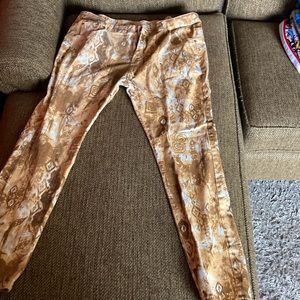 Baylvn Men's Casual Printed Slim Fit Jeans Skinny Denim Pants